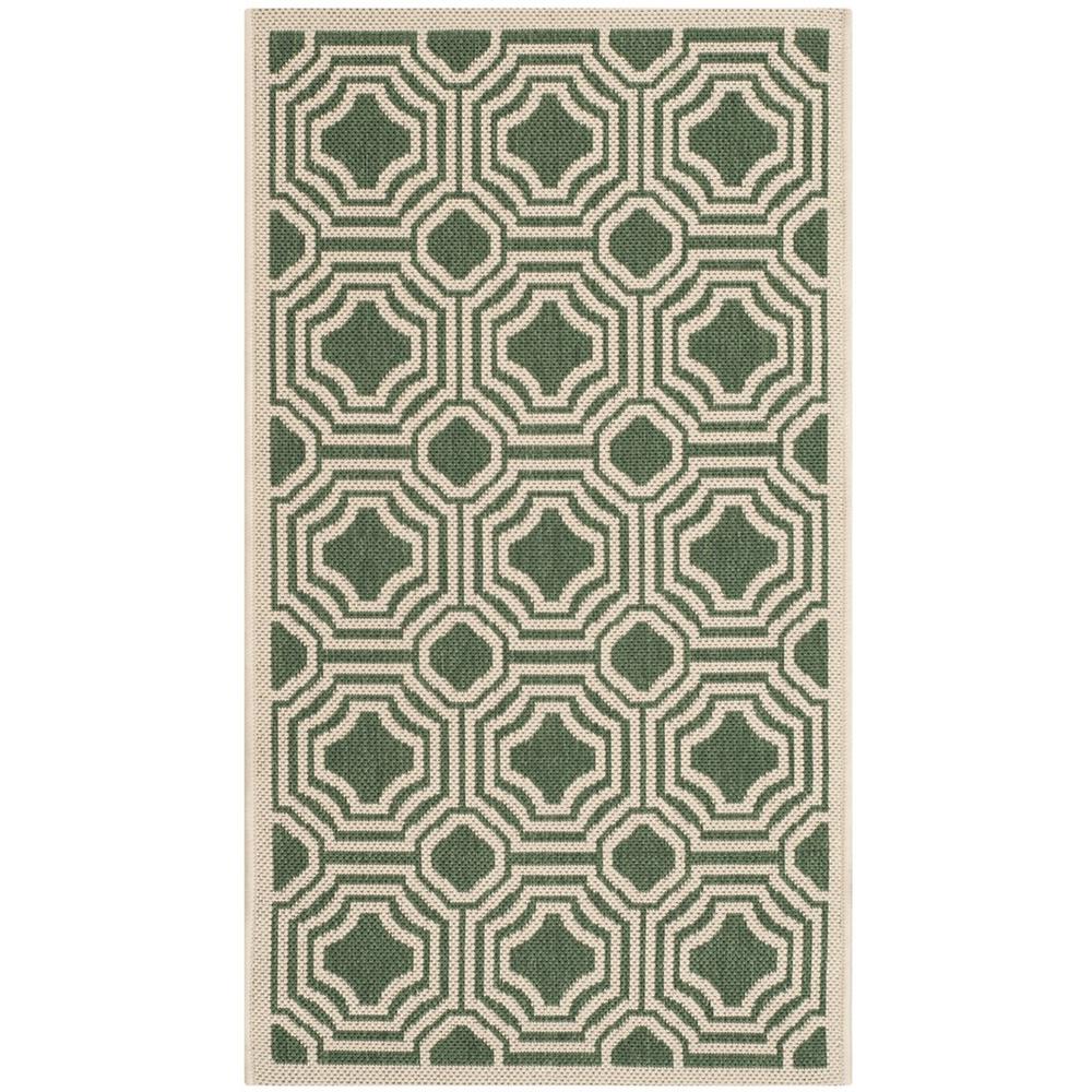 COURTYARD, DARK GREEN / BEIGE, 2' X 3'-7", Area Rug, CY6112-332-2. Picture 1