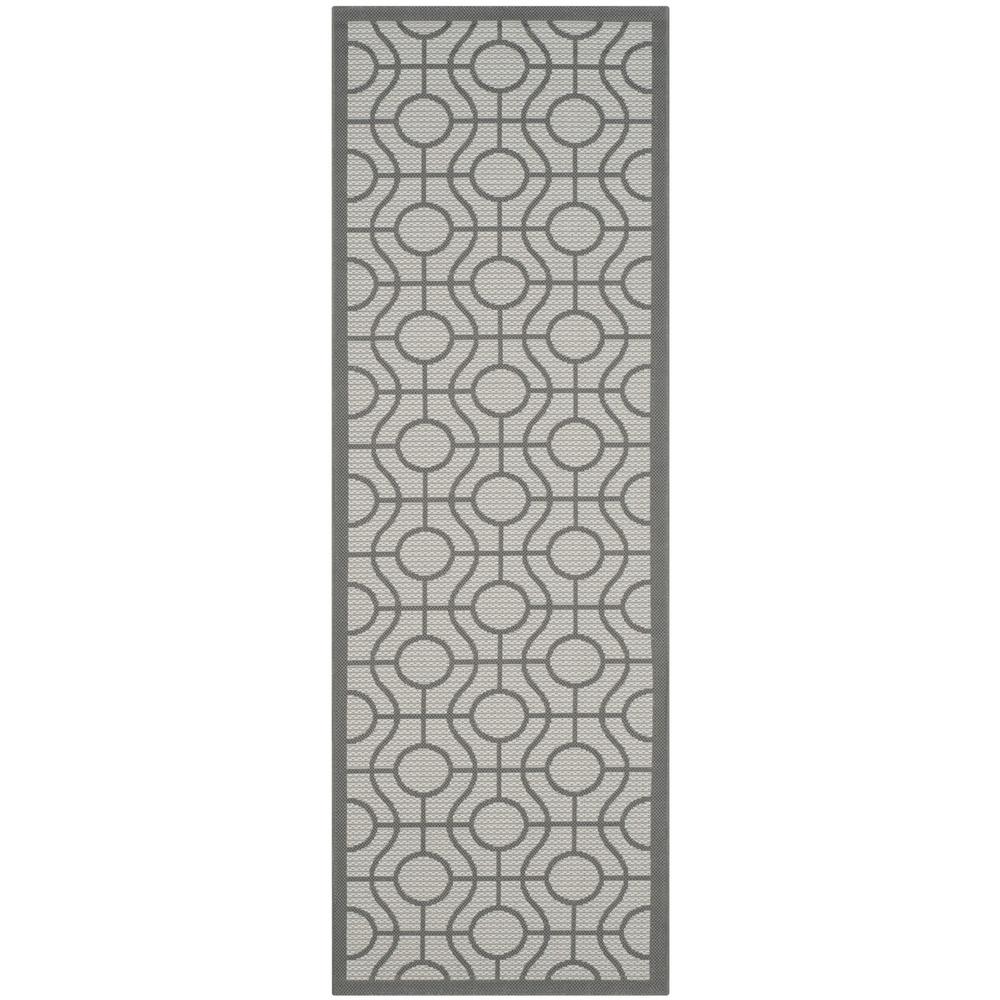 COURTYARD, LIGHT GREY / ANTHRACITE, 2'-3" X 6'-7", Area Rug, CY6115-78-27. Picture 1