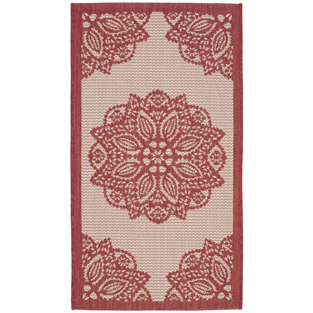 COURTYARD, BEIGE / RED, 2'-7" X 5', Area Rug, CY6139-238-3. Picture 1