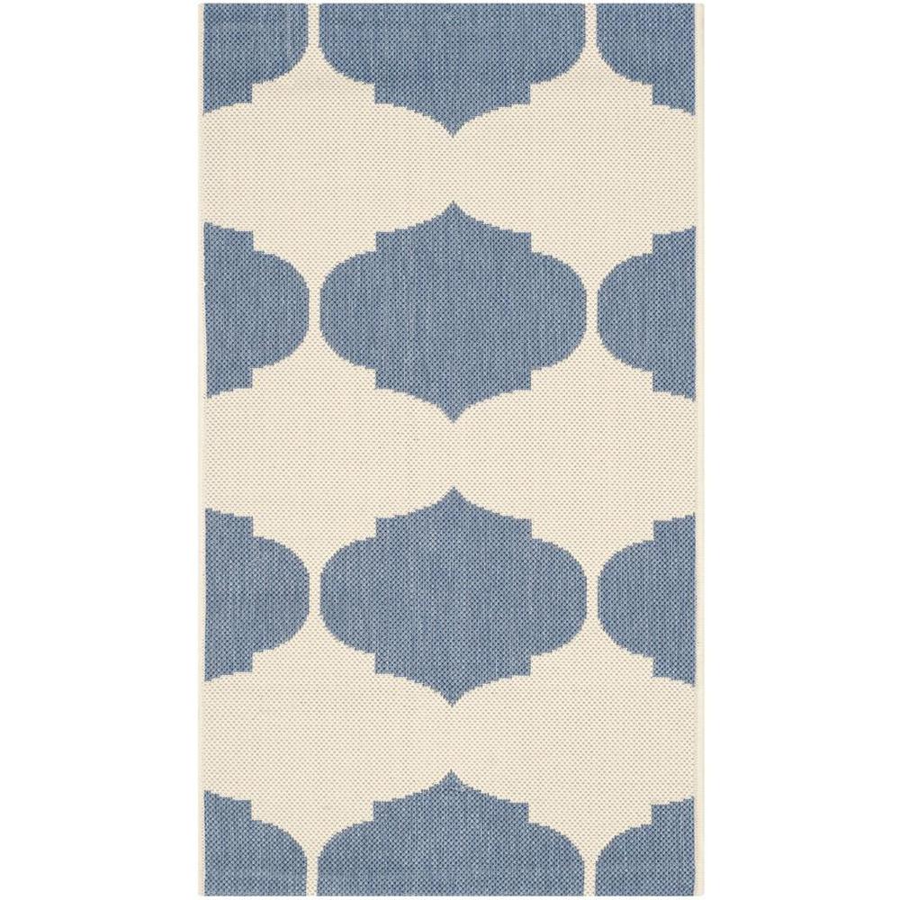 COURTYARD, BEIGE / BLUE, 2' X 3'-7", Area Rug, CY6162-233-2. Picture 1