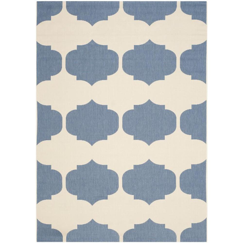 COURTYARD, BEIGE / BLUE, 6'-7" X 9'-6", Area Rug, CY6162-233-6. Picture 1