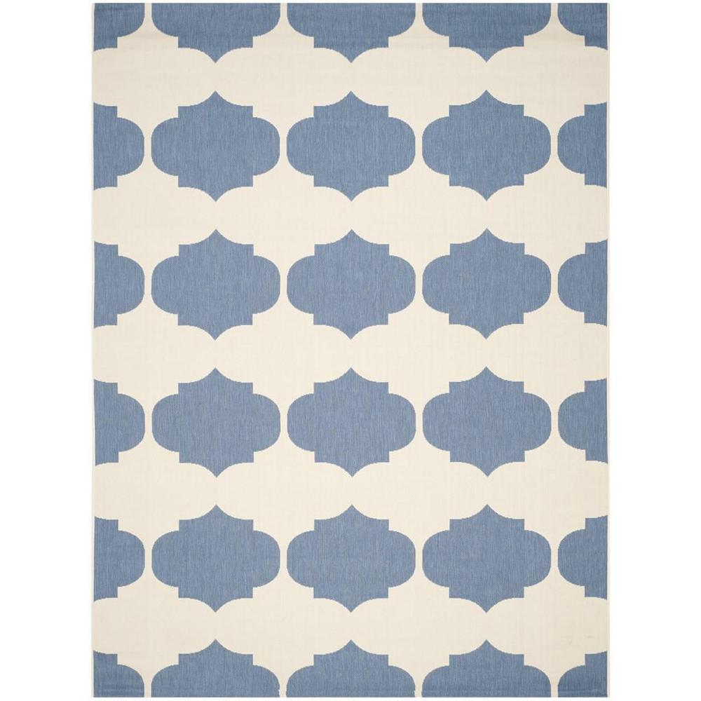 COURTYARD, BEIGE / BLUE, 8' X 11', Area Rug, CY6162-233-8. Picture 1