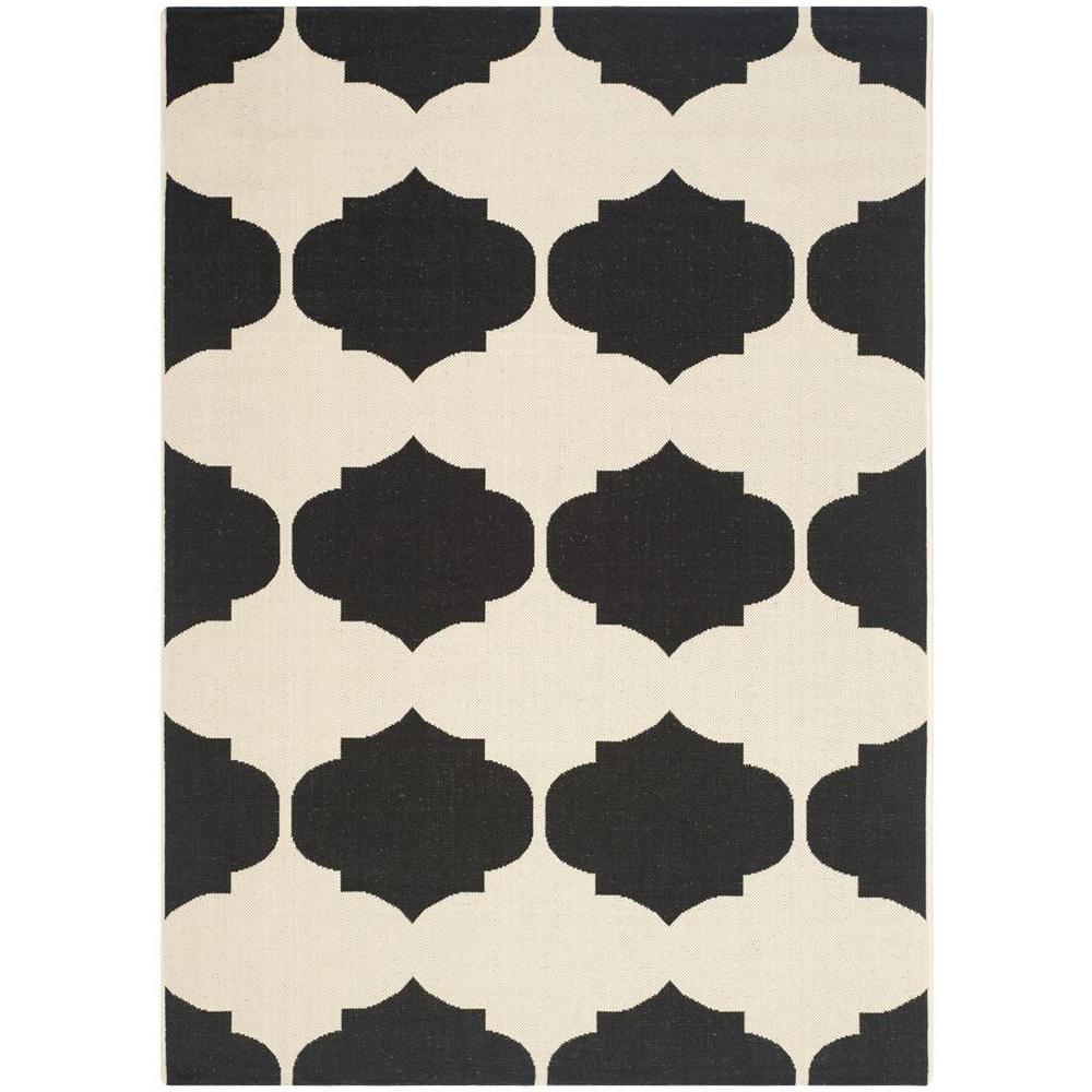 COURTYARD, BEIGE / BLACK, 4' X 5'-7", Area Rug, CY6162-256-4. Picture 1