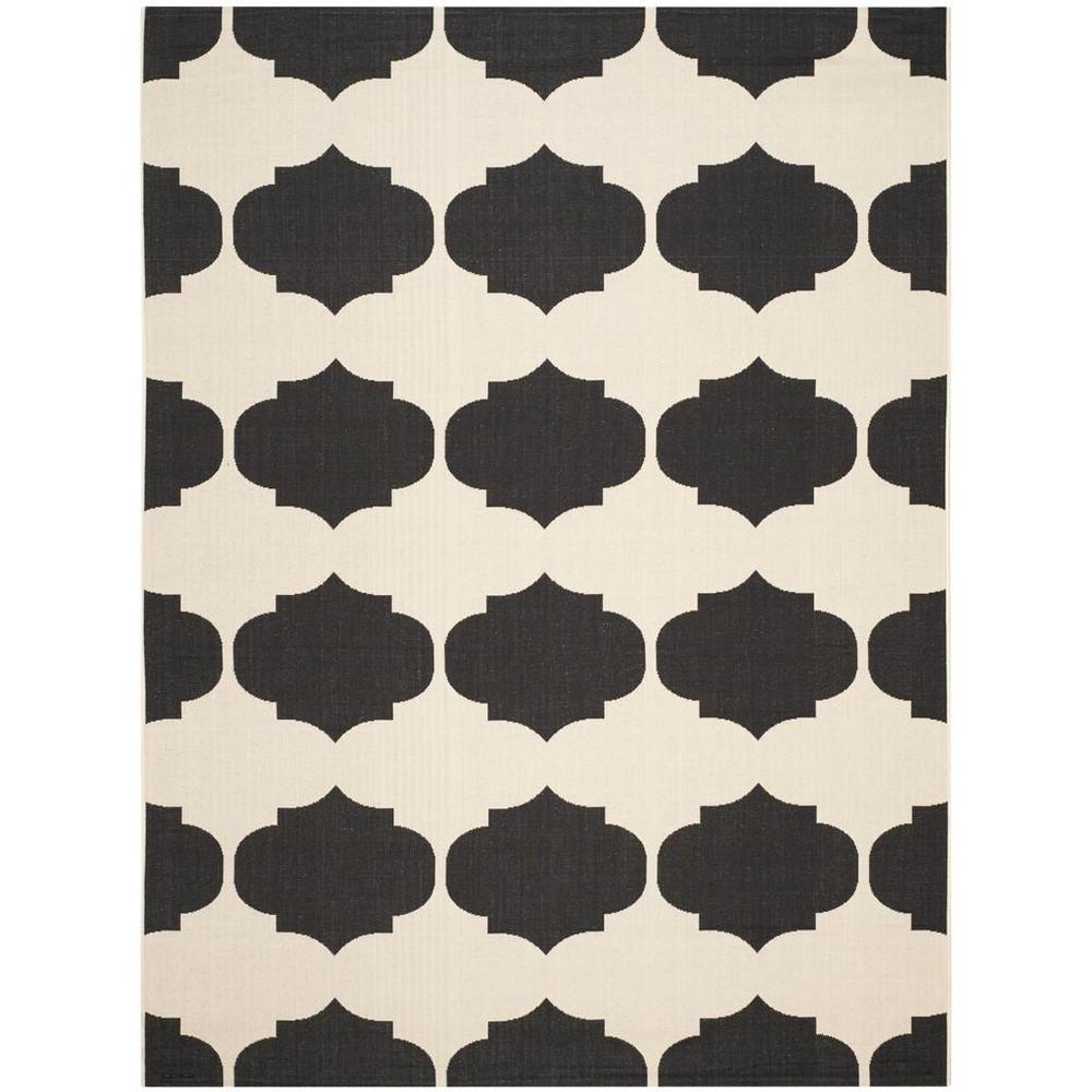 COURTYARD, BEIGE / BLACK, 8' X 11', Area Rug, CY6162-256-8. Picture 1