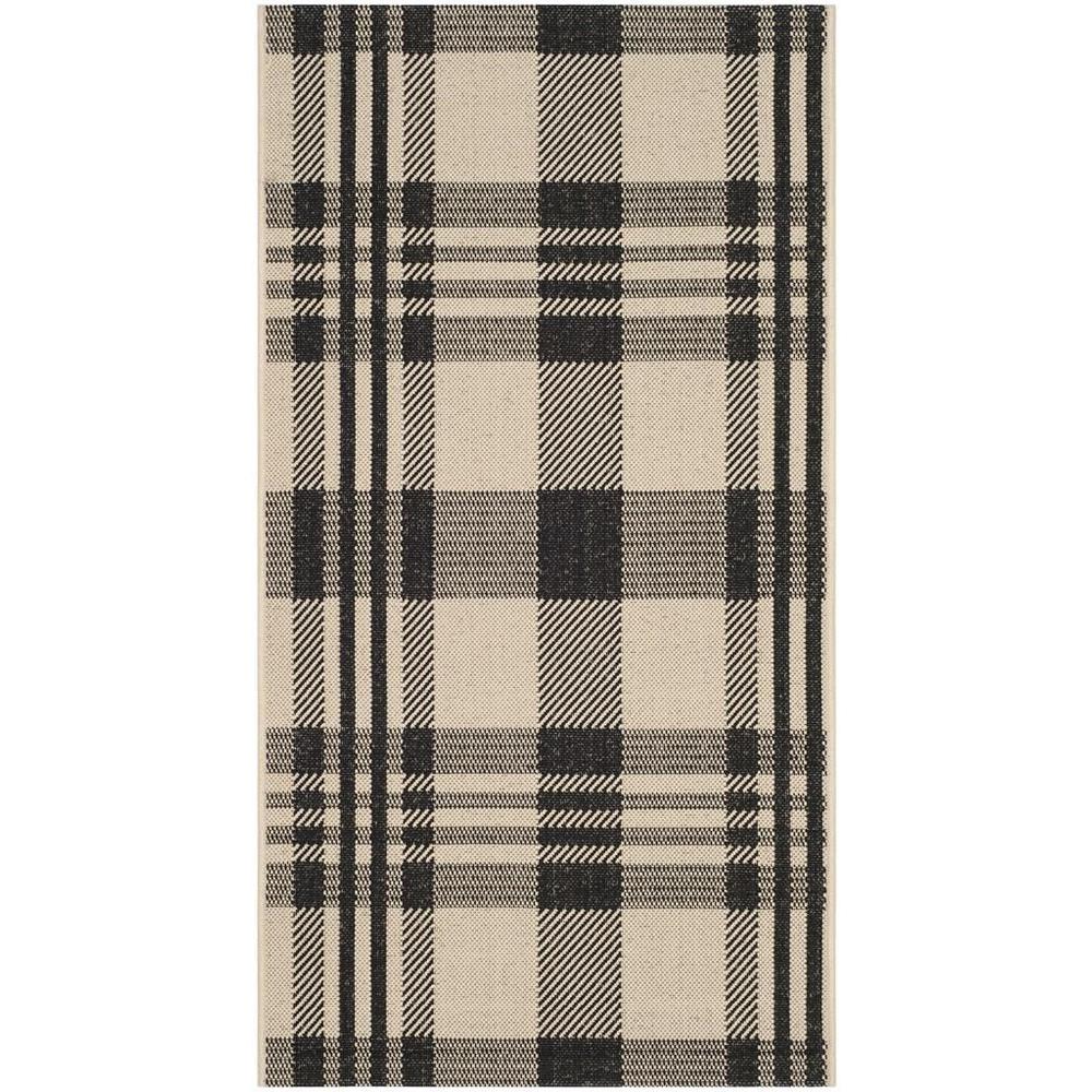 COURTYARD, BLACK / BONE, 2' X 3'-7", Area Rug, CY6201-216-2. Picture 1
