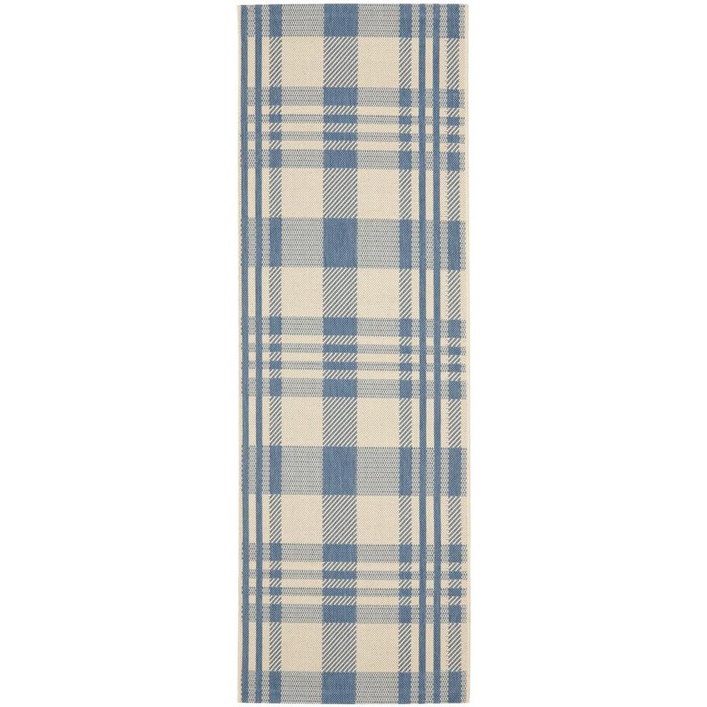 COURTYARD, BEIGE / BLUE, 2'-3" X 10', Area Rug, CY6201-233-210. Picture 1