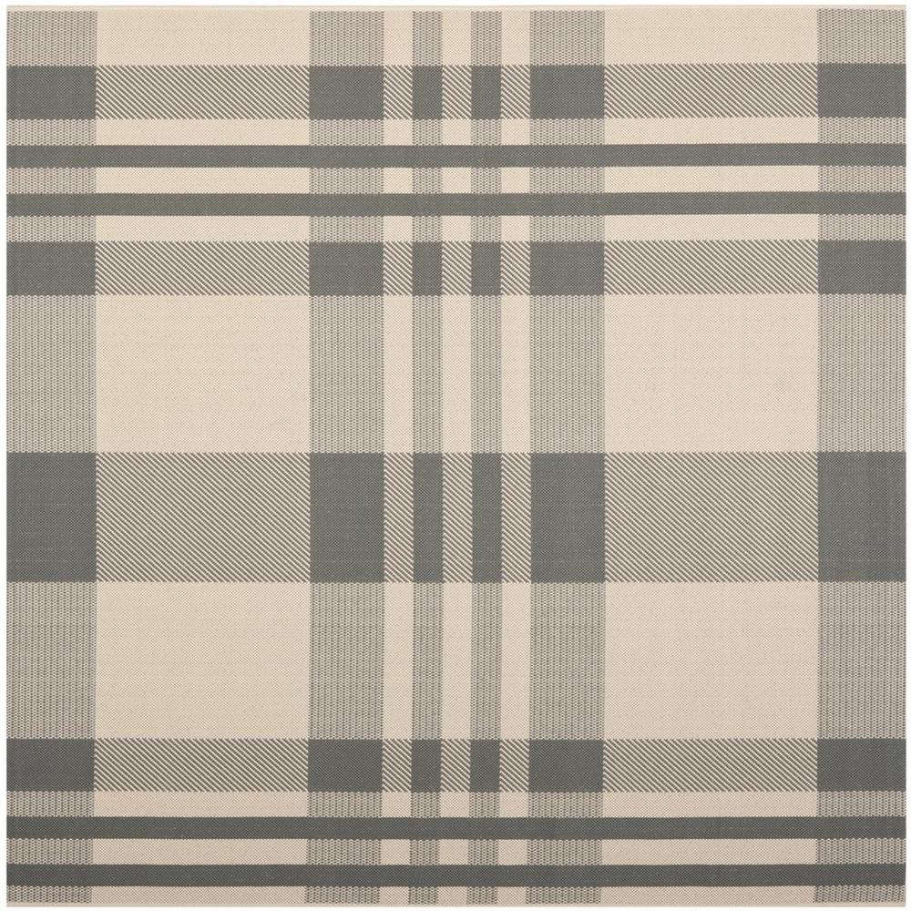 COURTYARD, GREY / BONE, 6'-7" X 6'-7" Square, Area Rug, CY6201-236-7SQ. Picture 1