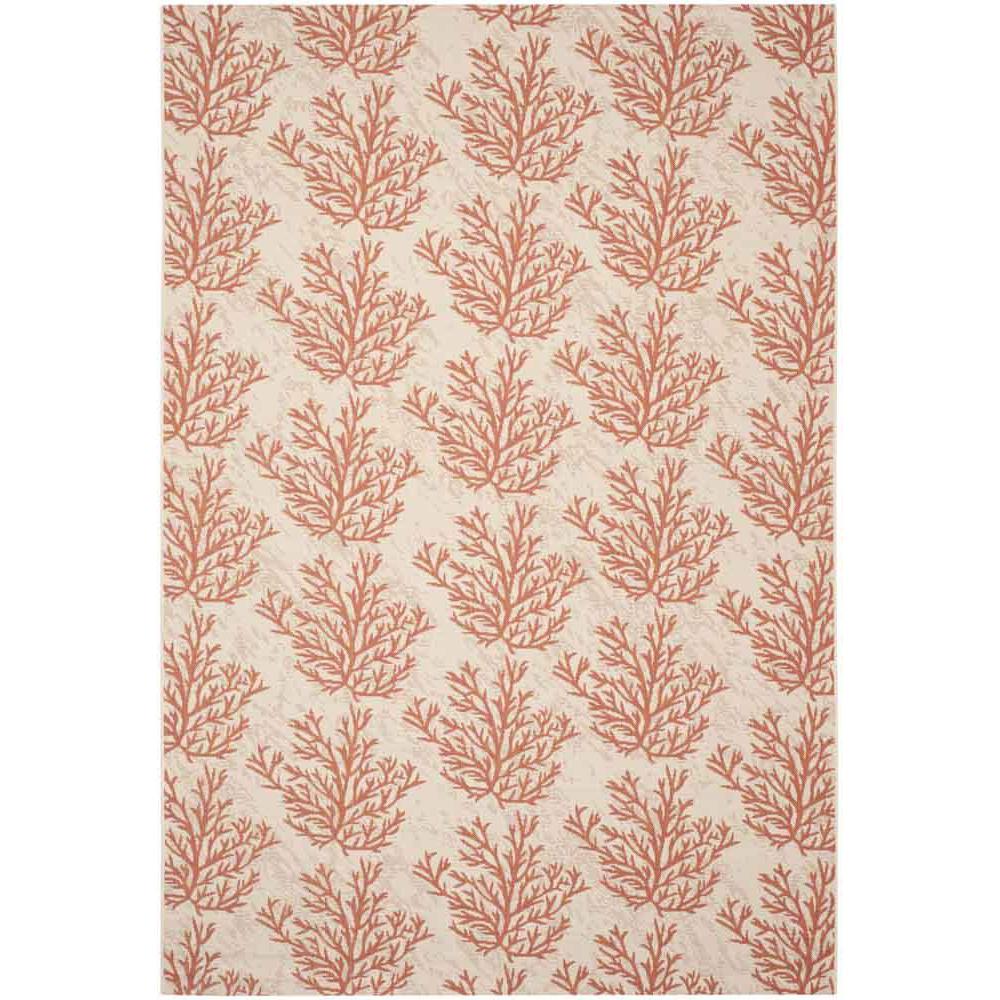 COURTYARD, BEIGE / TERRACOTTA, 5'-3" X 7'-7", Area Rug, CY6210-231-5. Picture 1