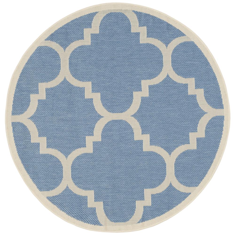 COURTYARD, BLUE / BEIGE, 4' X 5'-7", Area Rug, CY6243-243-4. Picture 4