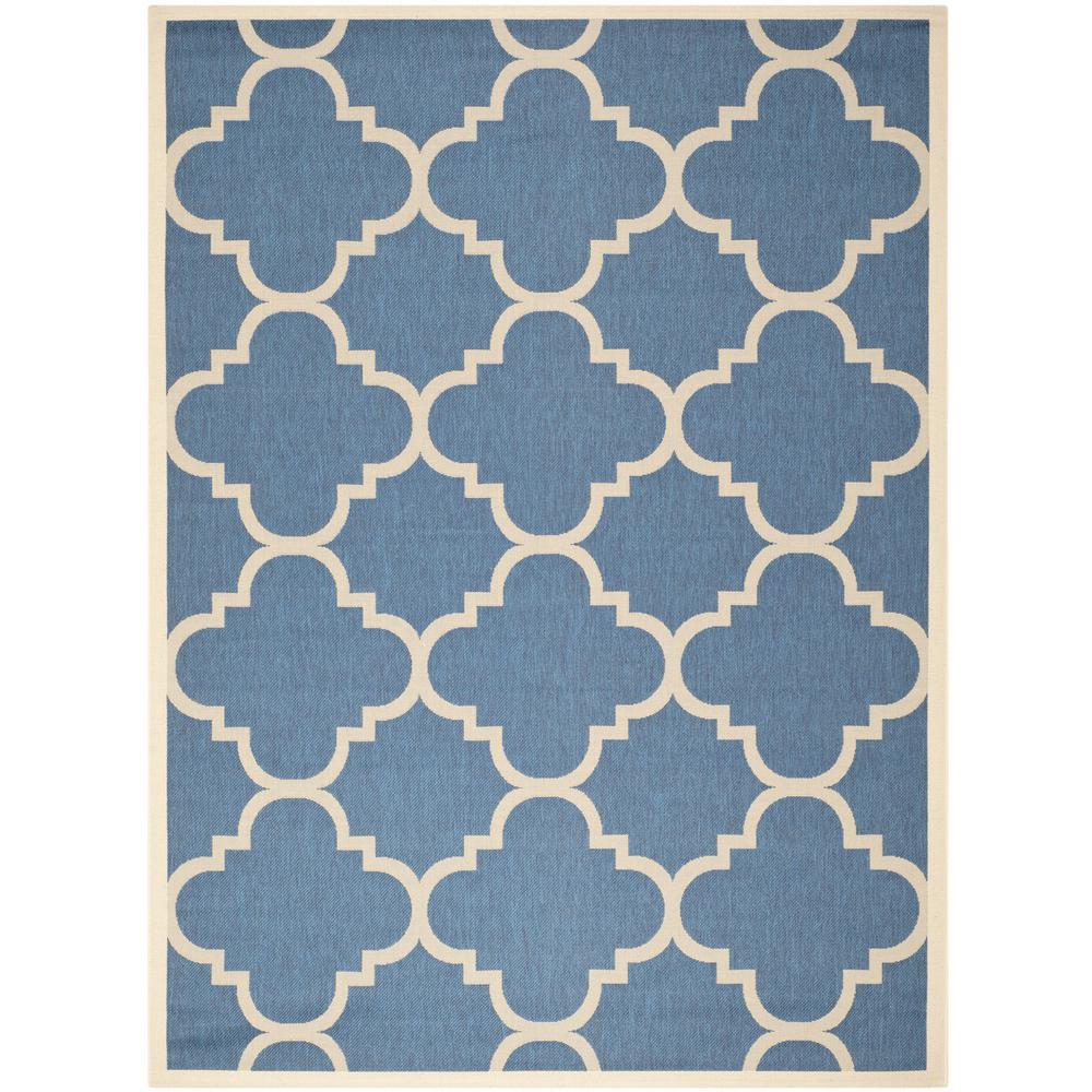 COURTYARD, BLUE / BEIGE, 8' X 11', Area Rug, CY6243-243-8. Picture 1