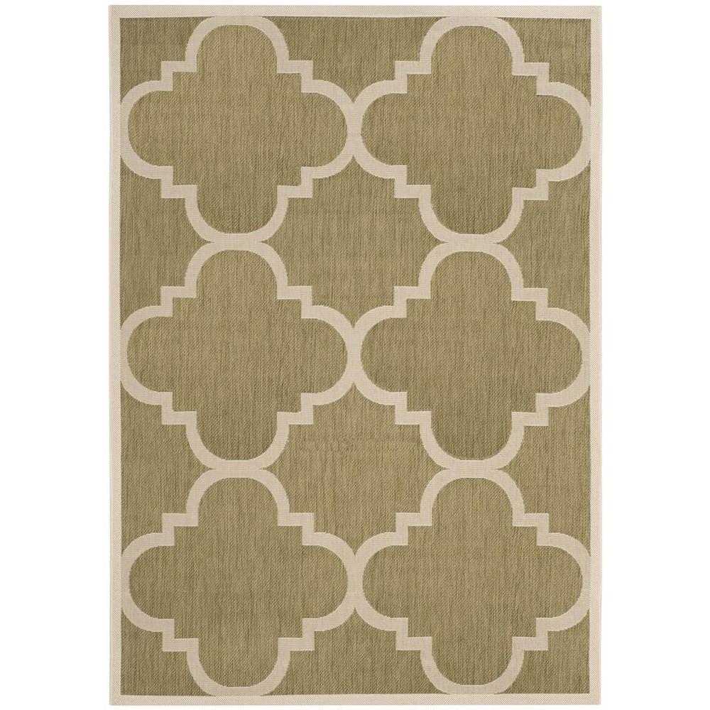 COURTYARD, GREEN / BEIGE, 4' X 5'-7", Area Rug, CY6243-244-4. Picture 1