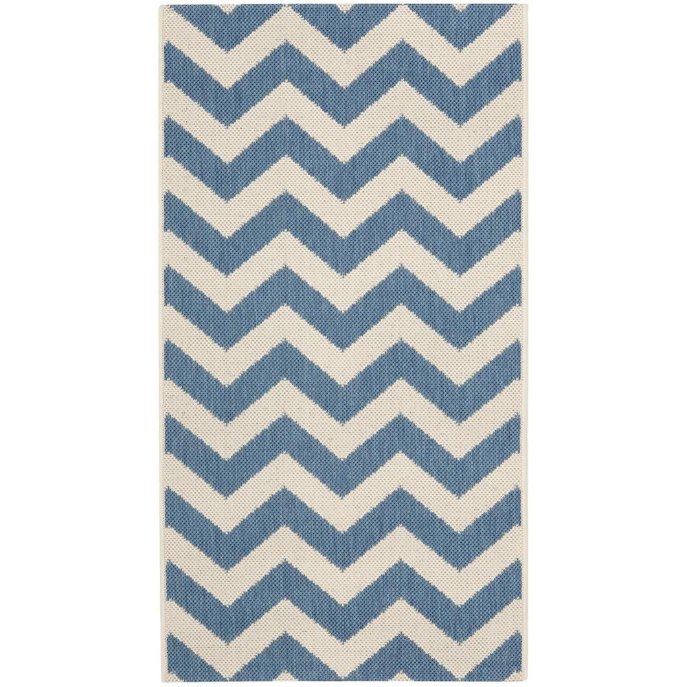 COURTYARD, BLUE / BEIGE, 2' X 3'-7", Area Rug, CY6244-243-2. Picture 1