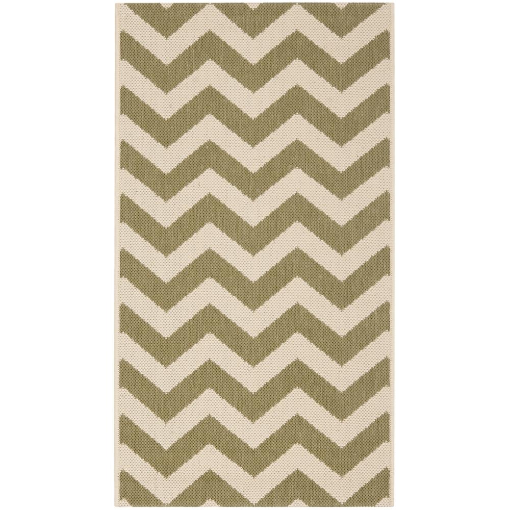 COURTYARD, GREEN / BEIGE, 2' X 3'-7", Area Rug, CY6244-244-2. Picture 1