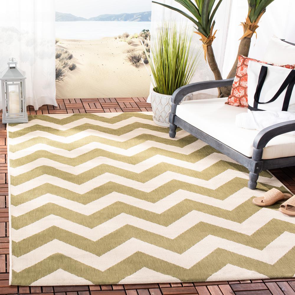 COURTYARD, GREEN / BEIGE, 5'-3" X 7'-7", Area Rug, CY6244-244-5. Picture 5