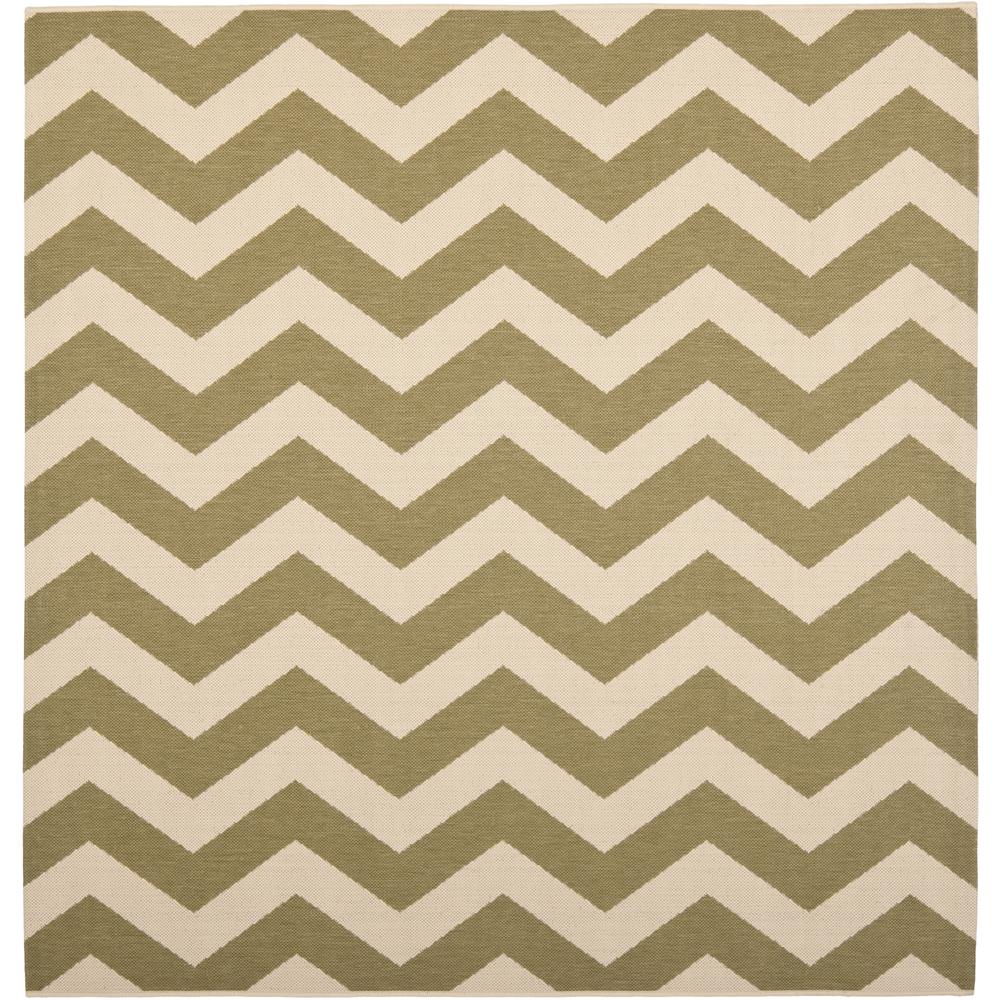 COURTYARD, GREEN / BEIGE, 6'-7" X 6'-7" Square, Area Rug, CY6244-244-7SQ. Picture 1