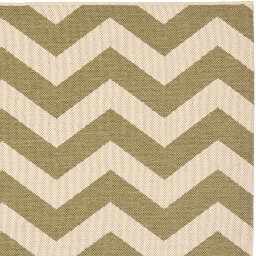 COURTYARD, GREEN / BEIGE, 6'-7" X 6'-7" Square, Area Rug, CY6244-244-7SQ. Picture 3
