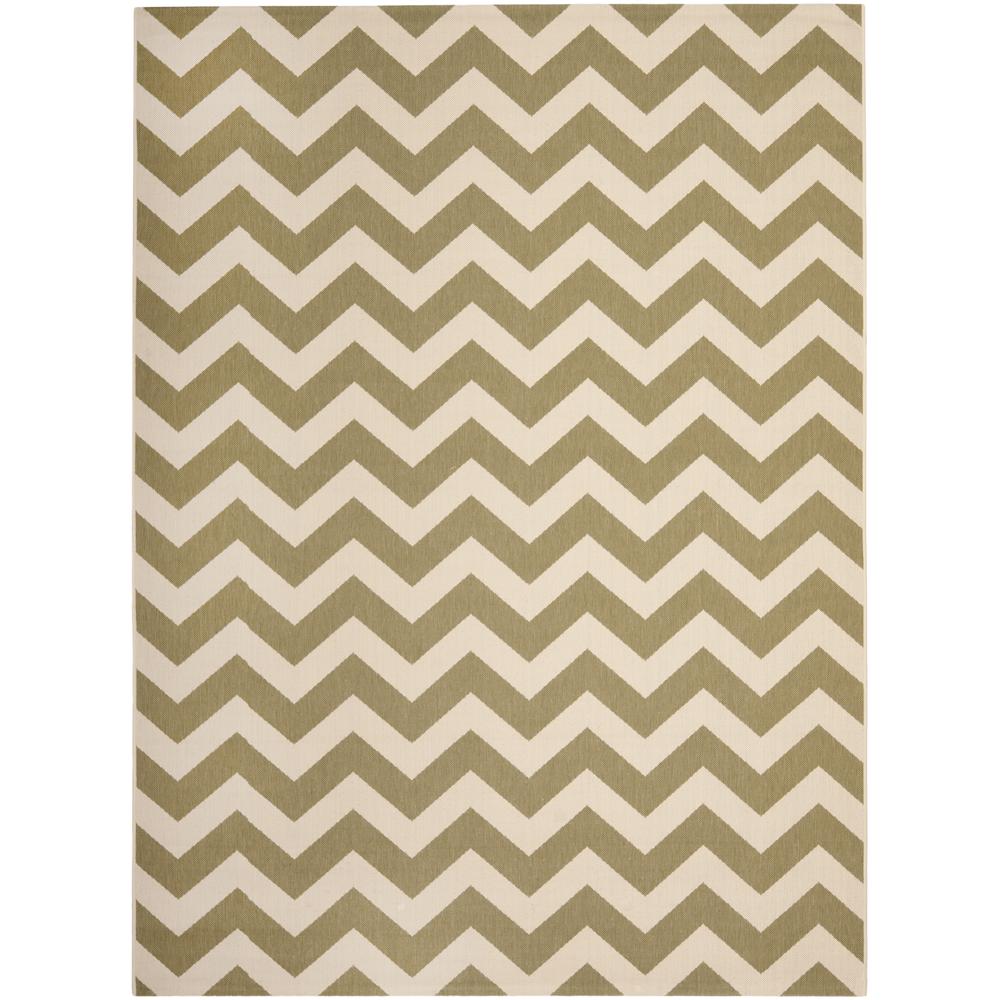 COURTYARD, GREEN / BEIGE, 8' X 11', Area Rug, CY6244-244-8. Picture 3