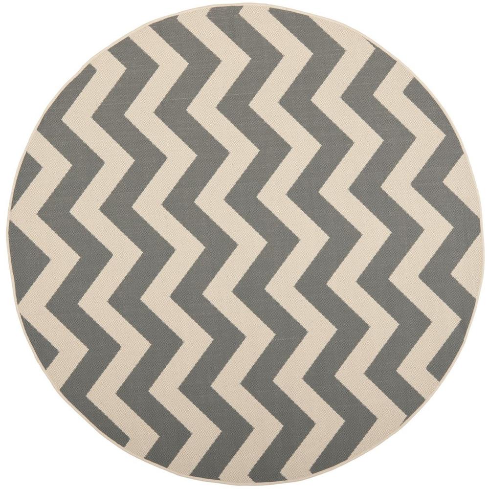 COURTYARD, GREY / BEIGE, 4' X 4' Round, Area Rug, CY6244-246-4R. Picture 1