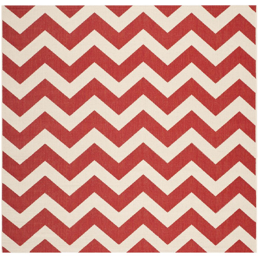COURTYARD, RED, 6'-7" X 6'-7" Square, Area Rug, CY6244-248-7SQ. Picture 1
