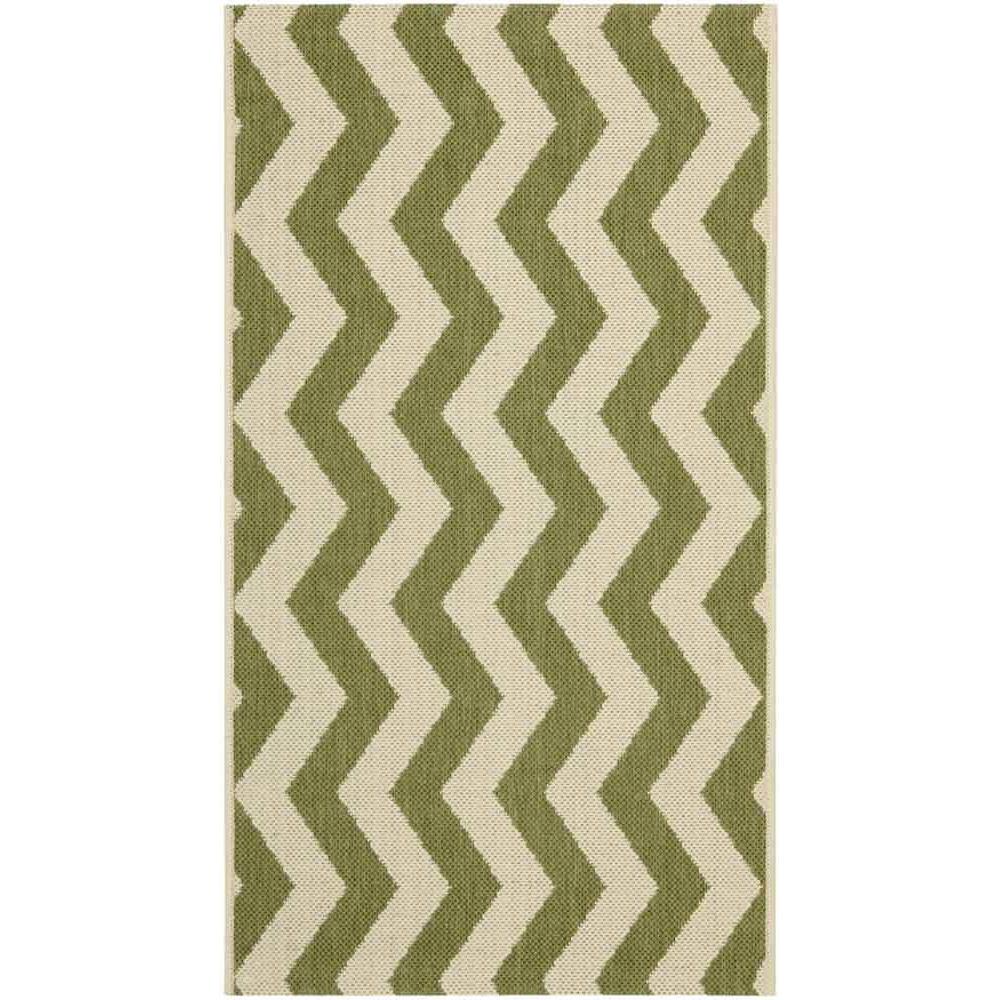 COURTYARD, GREEN / BEIGE, 2' X 3'-7", Area Rug, CY6245-244-2. Picture 1