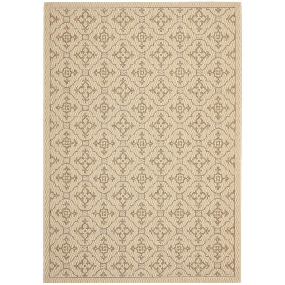 COURTYARD, CREME / BROWN, 5'-3" X 7'-7", Area Rug, CY6564-12-5. Picture 1