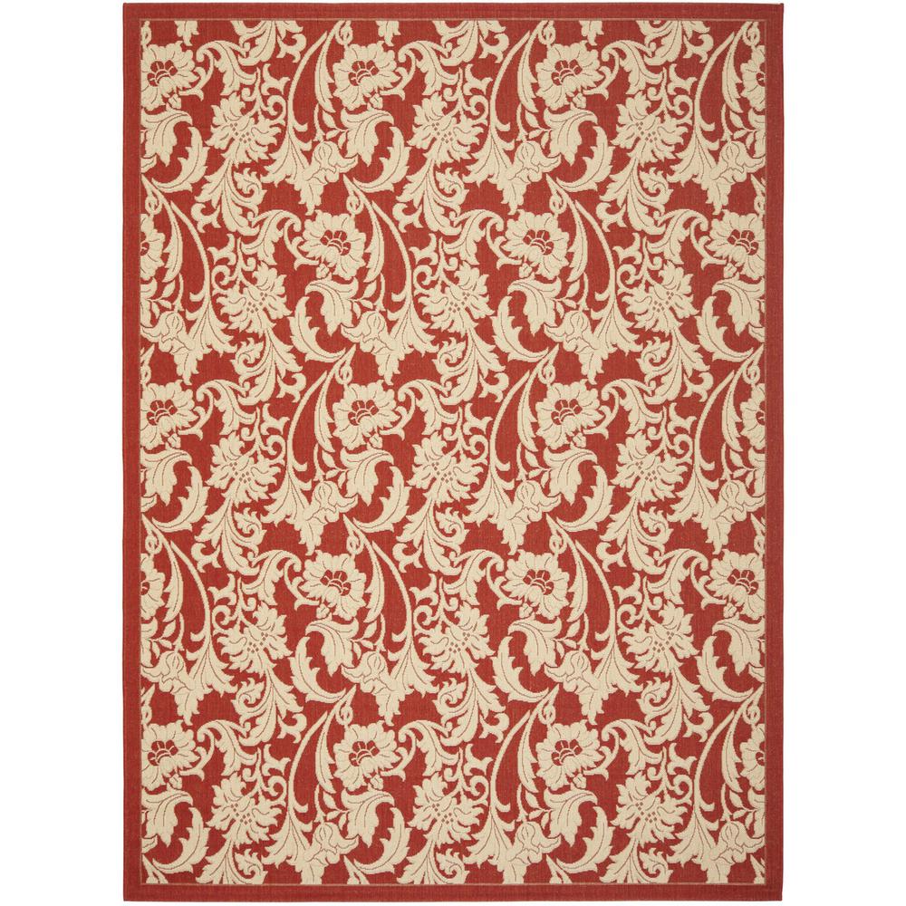 COURTYARD, RED / CREME, 2'-7" X 5', Area Rug, CY6565-28-3. Picture 1