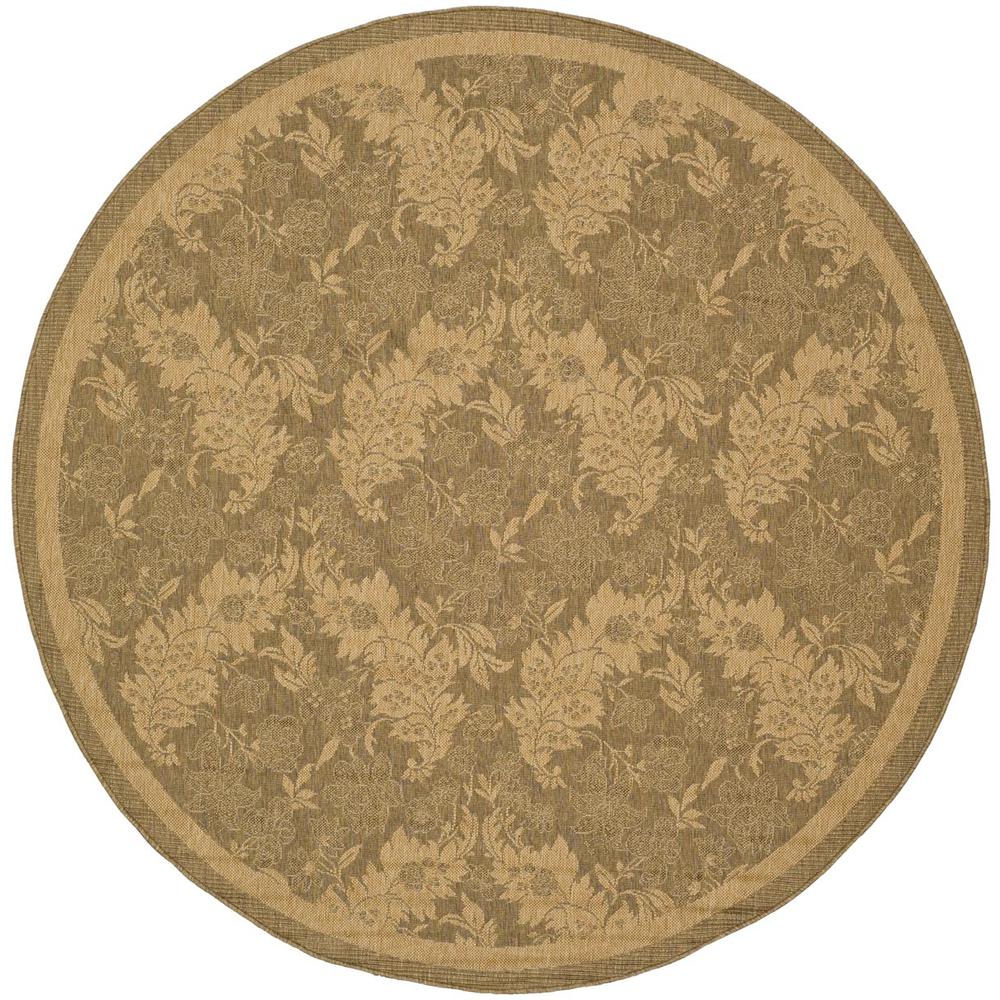 COURTYARD, GOLD / NATURAL, 6'-7" X 6'-7" Round, Area Rug, CY6582-49-7R. Picture 1