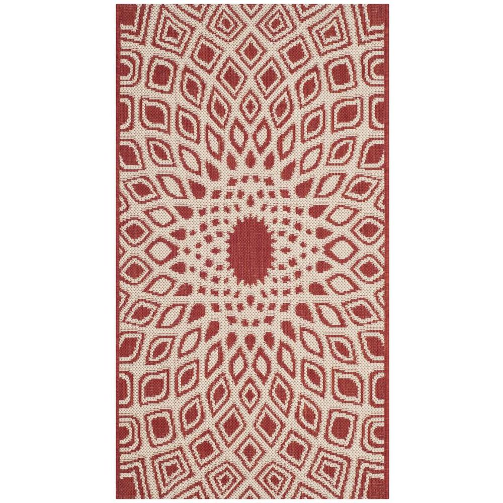 COURTYARD, RED / BEIGE, 2' X 3'-7", Area Rug, CY6616-23821-2. Picture 1