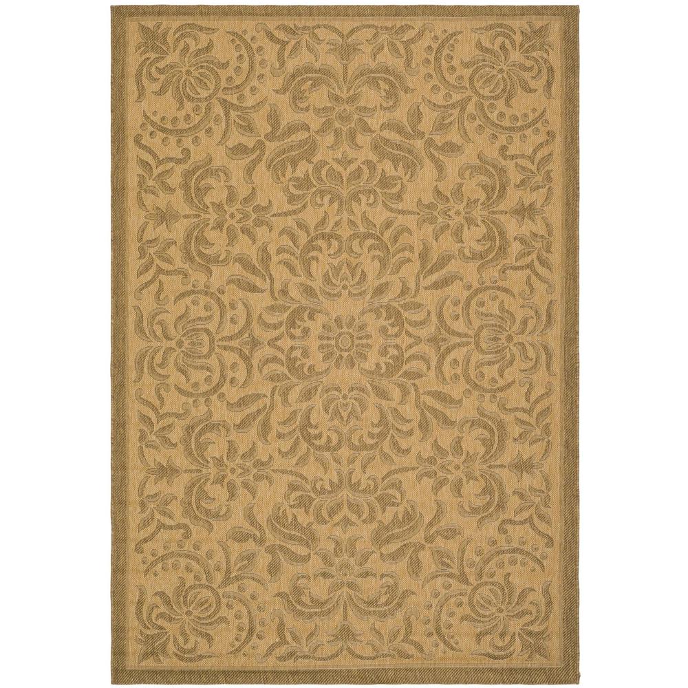 COURTYARD, NATURAL / GOLD, 6'-7" X 9'-6", Area Rug, CY6634-39-6. Picture 1