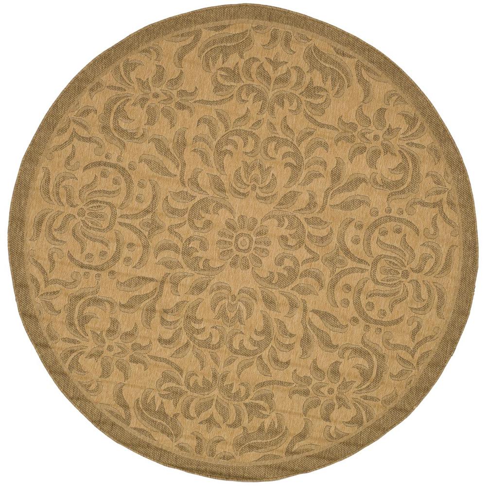 COURTYARD, NATURAL / GOLD, 6'-7" X 6'-7" Round, Area Rug, CY6634-39-7R. Picture 1