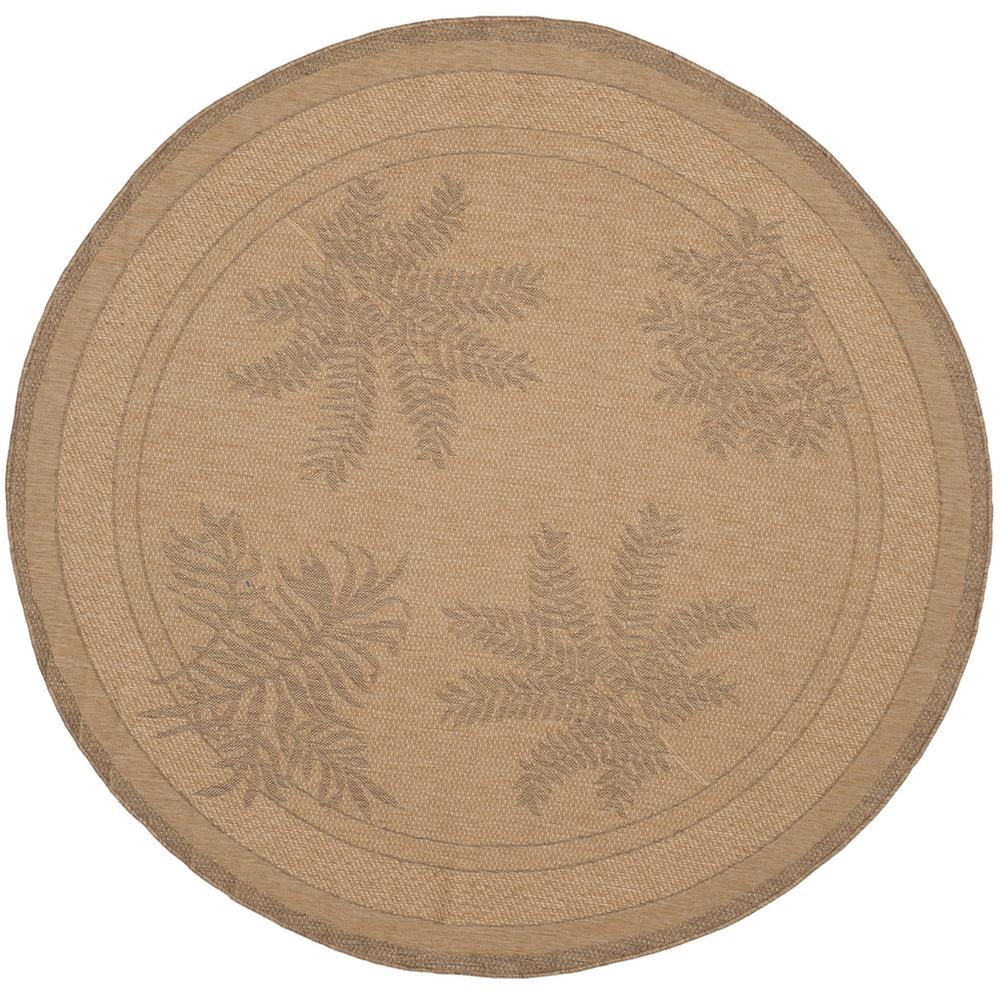 COURTYARD, NATURAL / GOLD, 6'-7" X 6'-7" Round, Area Rug, CY6683-39-7R. Picture 1