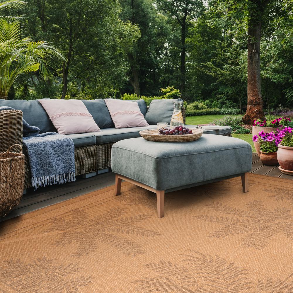 COURTYARD, NATURAL / GOLD, 8' X 11', Area Rug, CY6683-39-8. Picture 3
