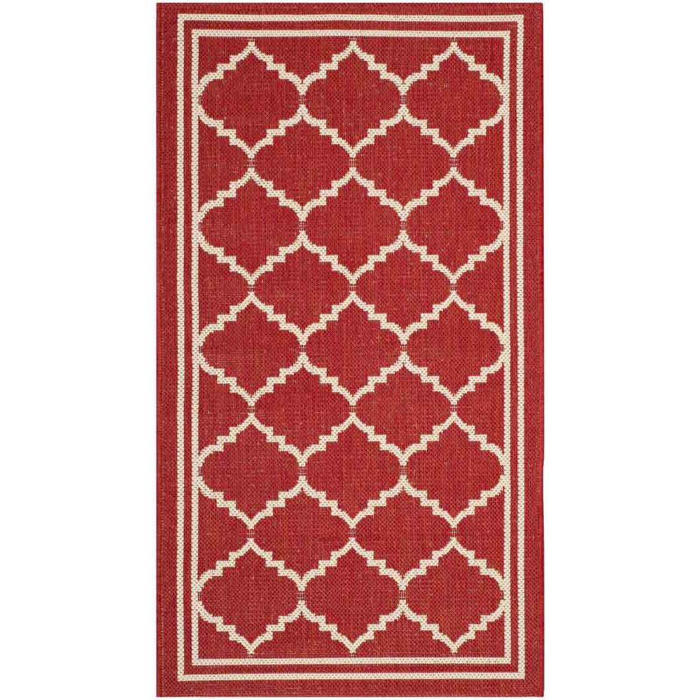 COURTYARD, RED / BEIGE, 2' X 3'-7", Area Rug, CY6889-248-2. Picture 1