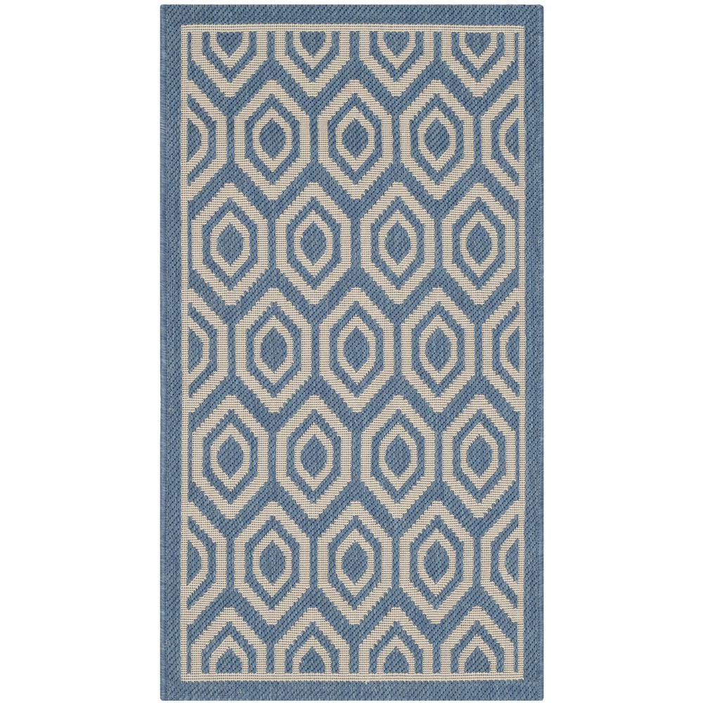 COURTYARD, BLUE / BEIGE, 2' X 3'-7", Area Rug, CY6902-243-2. Picture 1