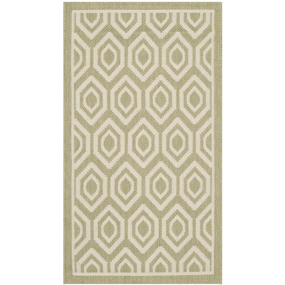 COURTYARD, GREEN / BEIGE, 2' X 3'-7", Area Rug, CY6902-244-2. Picture 1