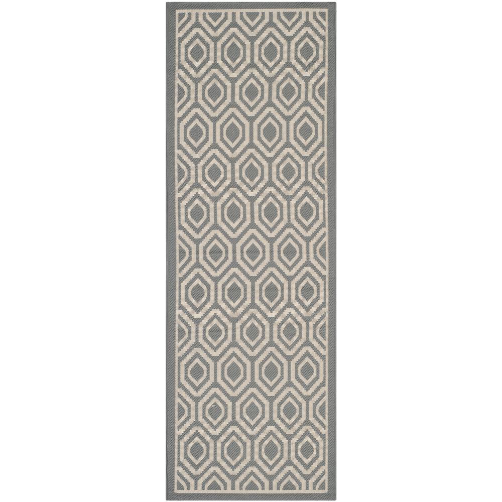 COURTYARD, ANTHRACITE / BEIGE, 2'-3" X 6'-7", Area Rug, CY6902-246-27. Picture 1
