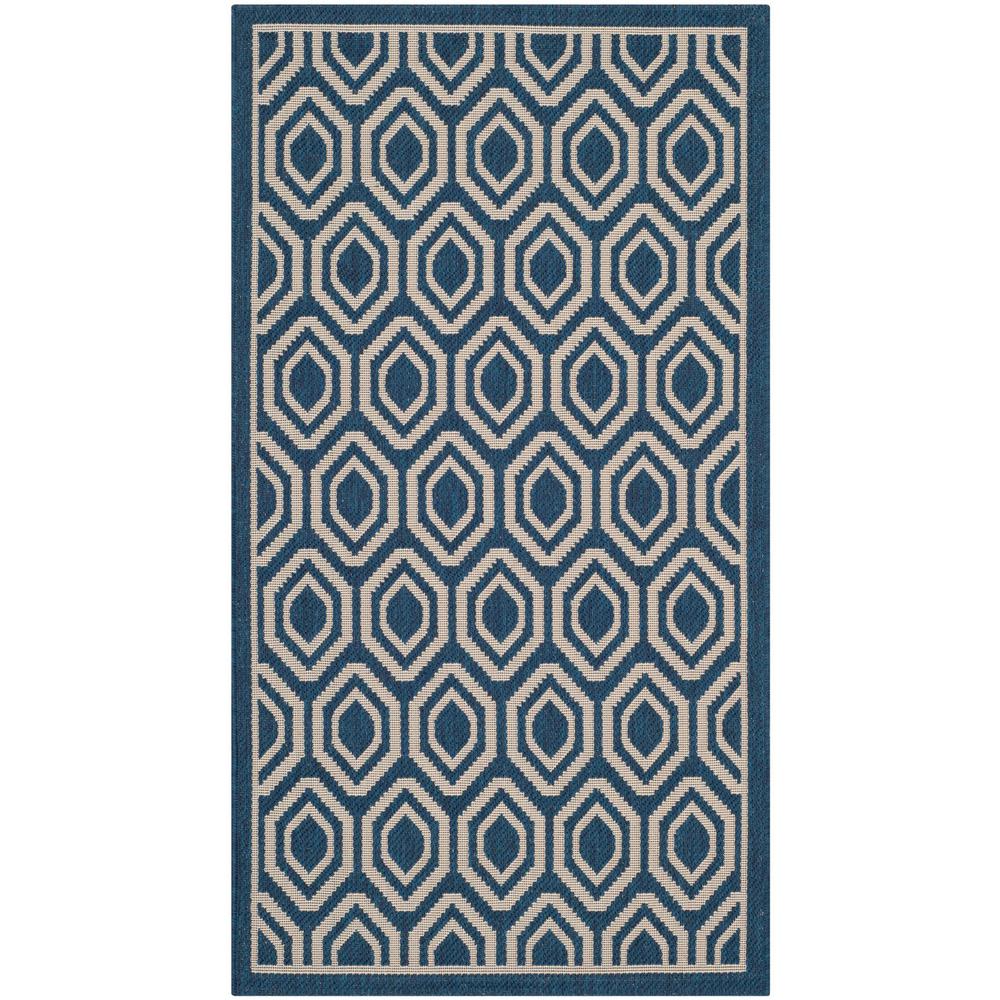 COURTYARD, NAVY / BEIGE, 2' X 3'-7", Area Rug, CY6902-268-2. Picture 1