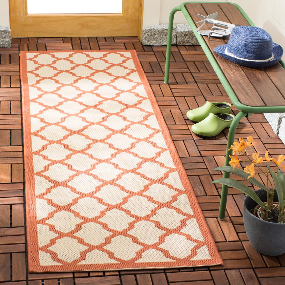 COURTYARD, BEIGE / TERRACOTTA, 2' X 3'-7", Area Rug, CY6903-231-2. Picture 3