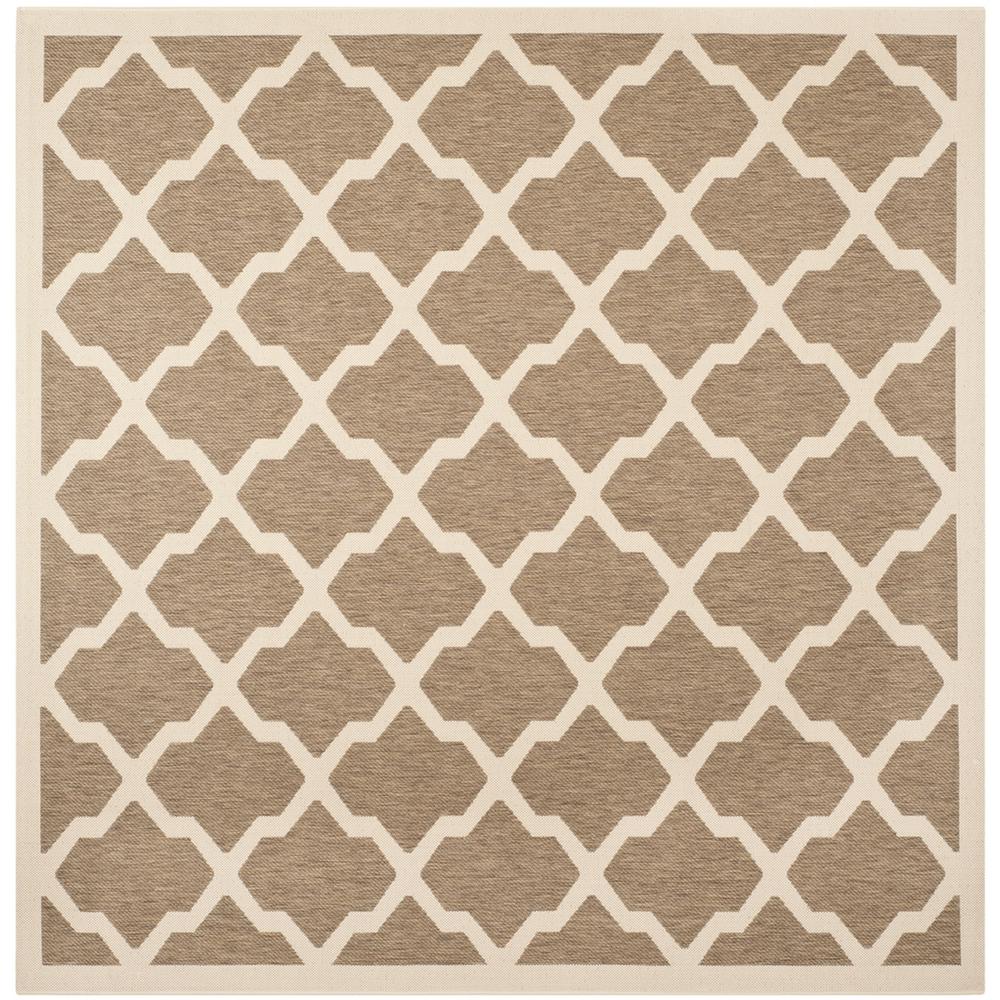 COURTYARD, BROWN / BONE, 4' X 4' Square, Area Rug, CY6903-242-4SQ. Picture 1