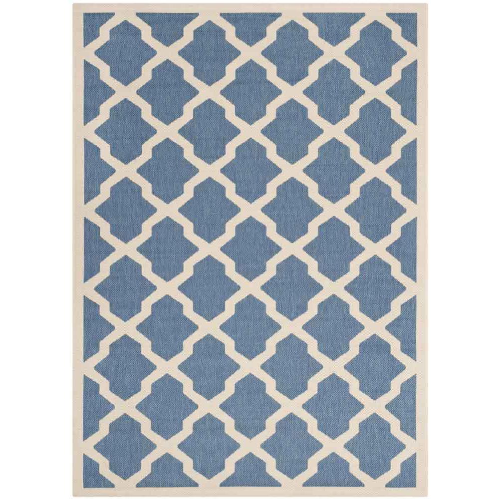 COURTYARD, BLUE / BEIGE, 4' X 5'-7", Area Rug, CY6903-243-4. Picture 1