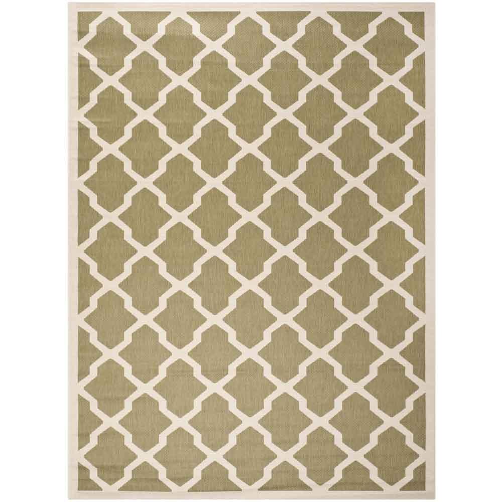 COURTYARD, GREEN / BEIGE, 8' X 11', Area Rug, CY6903-244-8. Picture 1