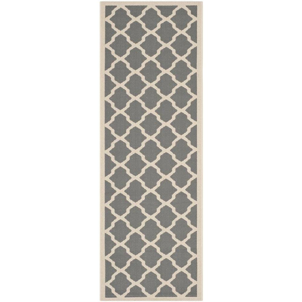 COURTYARD, ANTHRACITE / BEIGE, 2'-3" X 6'-7", Area Rug, CY6903-246-27. Picture 1