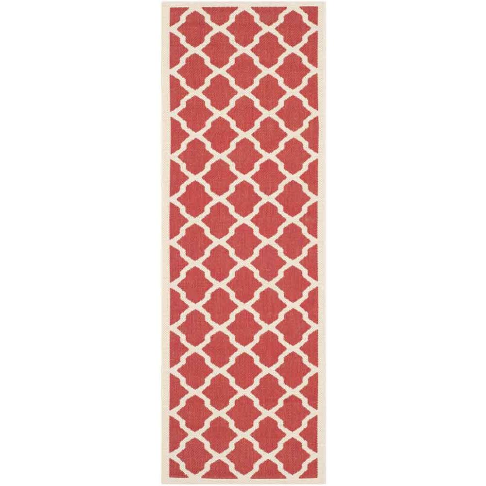 COURTYARD, RED / BONE, 2'-3" X 10', Area Rug, CY6903-248-210. Picture 1