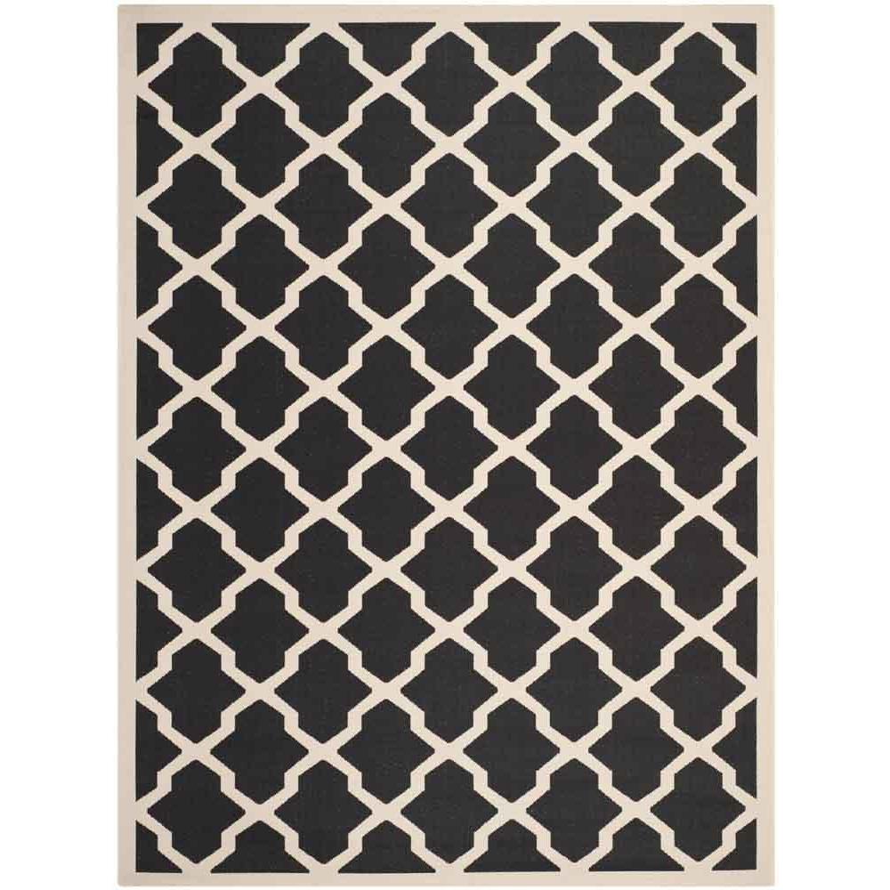 COURTYARD, BLACK / BEIGE, 8' X 11', Area Rug, CY6903-266-8. Picture 1