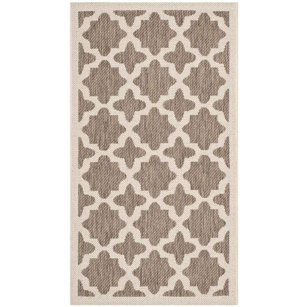 COURTYARD, BROWN / BONE, 2' X 3'-7", Area Rug, CY6913-242-2. Picture 1