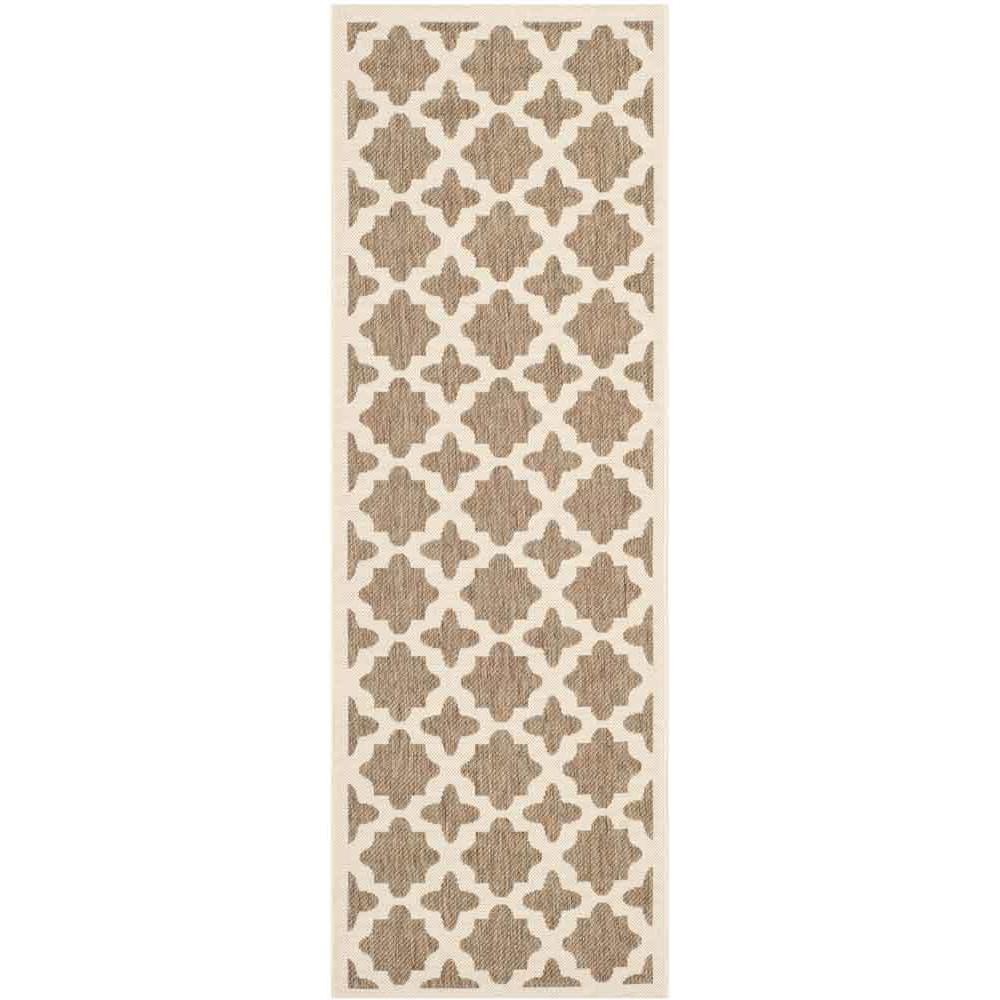 COURTYARD, BROWN / BONE, 2'-3" X 6'-7", Area Rug, CY6913-242-27. Picture 1