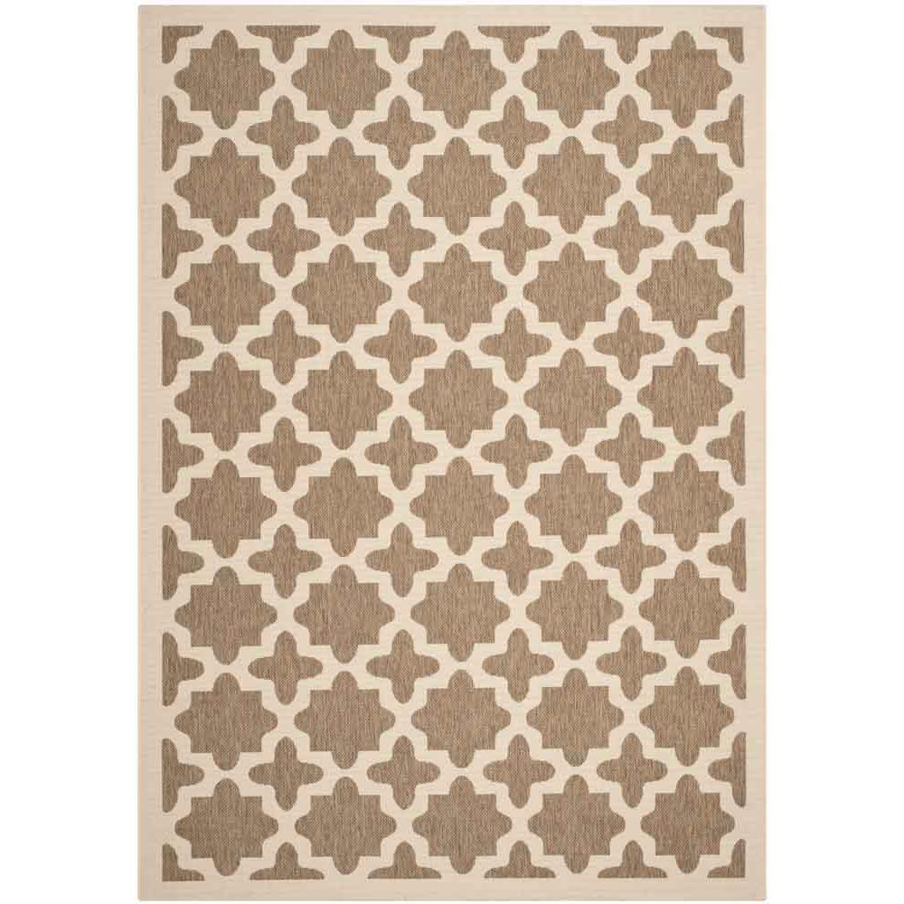 COURTYARD, BROWN / BONE, 6'-7" X 9'-6", Area Rug, CY6913-242-6. Picture 1