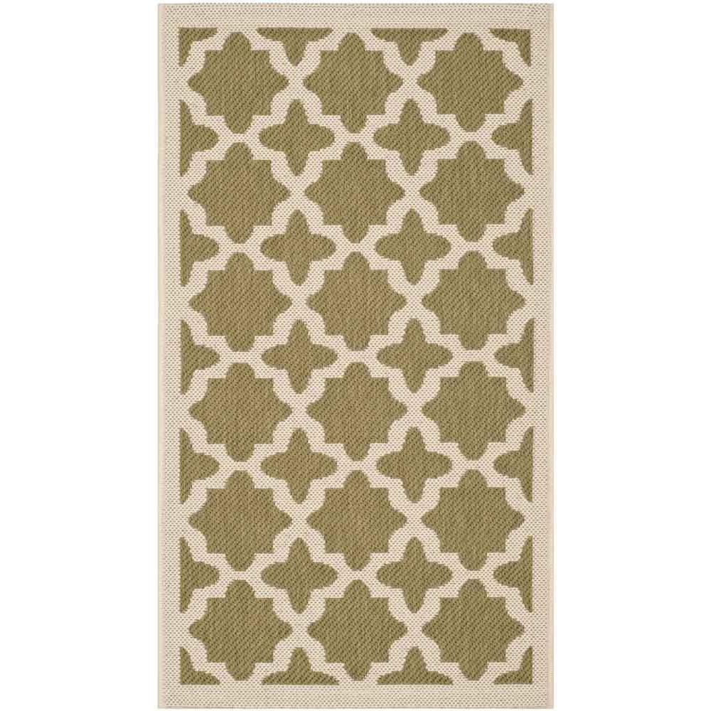 COURTYARD, GREEN / BEIGE, 2' X 3'-7", Area Rug, CY6913-244-2. Picture 1