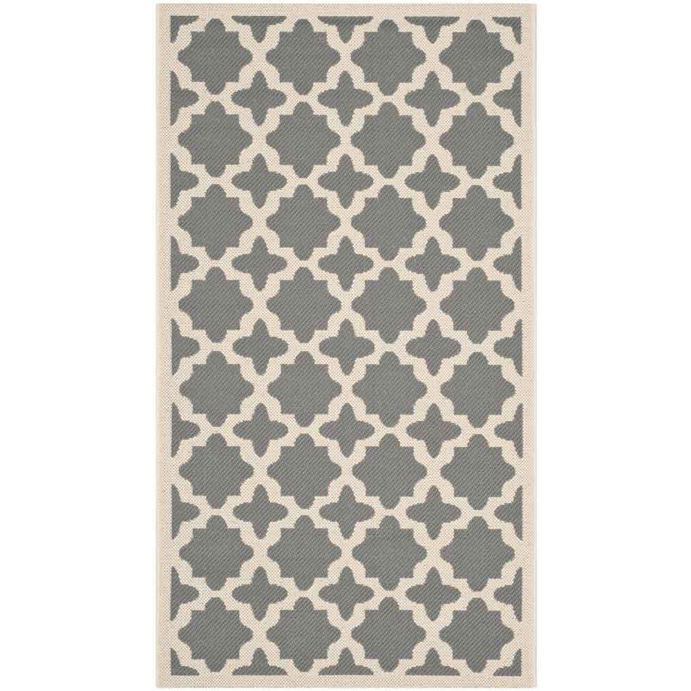 COURTYARD, ANTHRACITE / BEIGE, 2' X 3'-7", Area Rug, CY6913-246-2. Picture 1