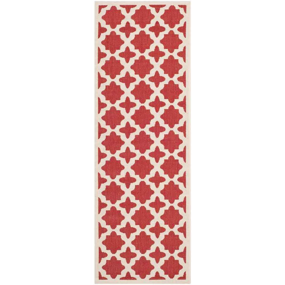 COURTYARD, RED / BONE, 2'-3" X 10', Area Rug, CY6913-248-210. Picture 1